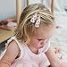 40 Pcs Girl Hair Clips Floral Print Toddler Hair Clips Non Slip Wrapped Snap Hairpins for Kids Barrettes Hair Accessories for Baby Toddler Girls（Pink）
