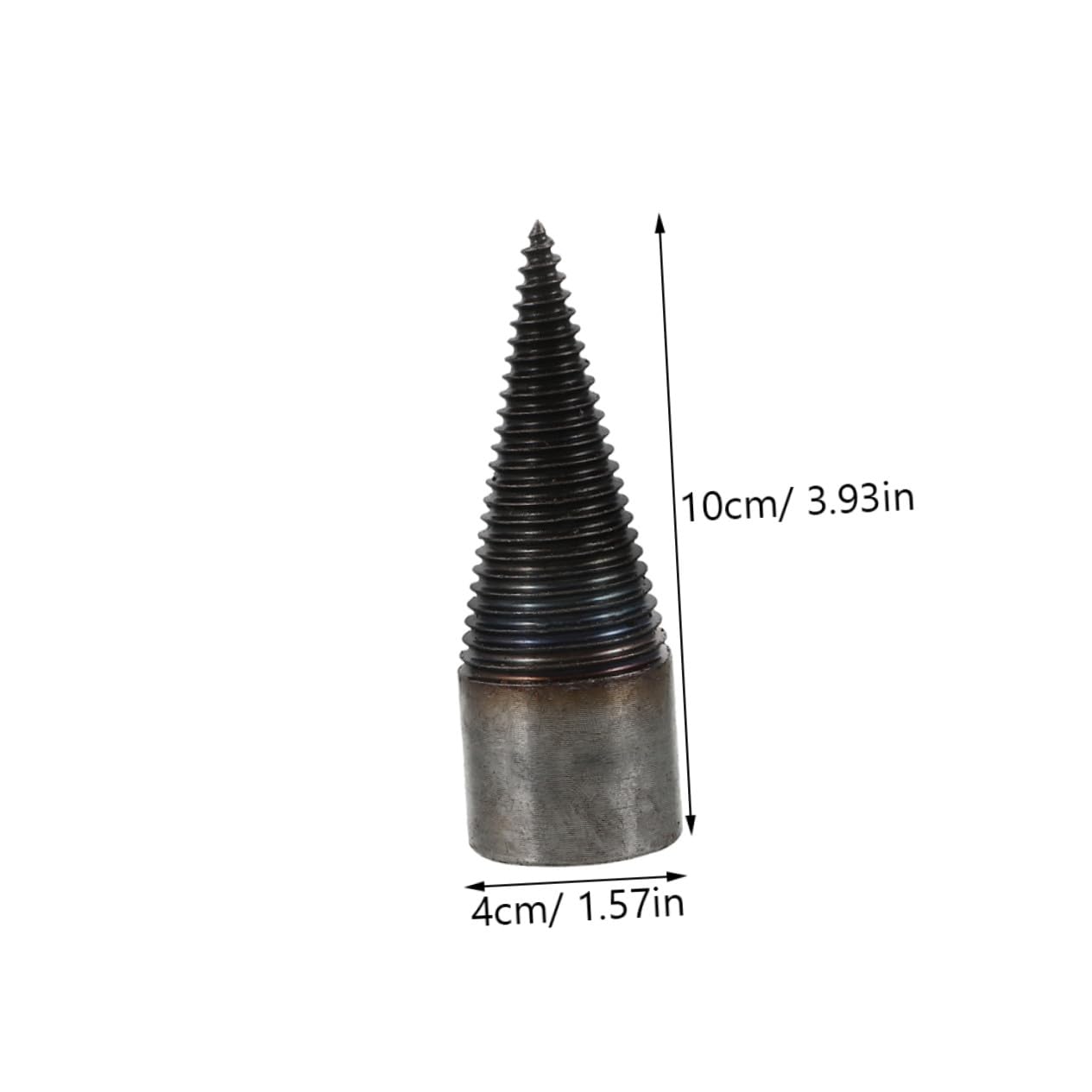 Yardwe Punta Trapano Spaccalegna 42mm in Acciaio Alto Carbonio Resistente per Segare Legna Riduzione Attrito Uso Intensivo per Grandi Quantità di Legna