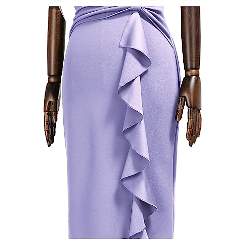 Image of AISIZE Women's 50s Vintage Ruffle Peplum Cocktail Pencil Knee Dress
