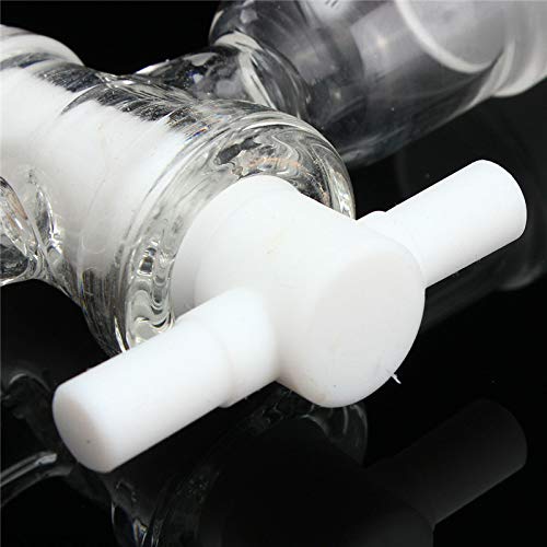 RanDal 24/40 Adattatore Di Controllo Del Flusso Di Vuoto Di Vetro Con Ptfe Rubinetto Maschio A Terra Giunto Ad Angolo Retto Collegamento Tubo 90 Gradi Bend