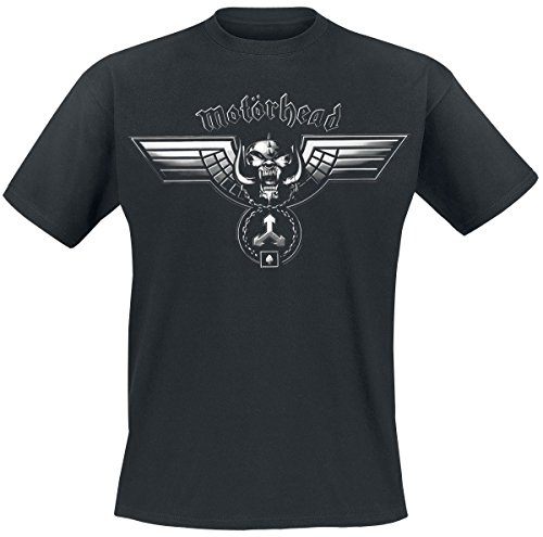 Motörhead Winged Warpig Homme T-Shirt Manches Courtes Noir Regular/Coupe Standard - Les Beatles, Paul McCartney, John Lennon, RIngo Starr, George Harrison Motörhead Winged Warpig Homme T-Shirt Manches Courtes Noir Regular/Coupe Standard – Image 5