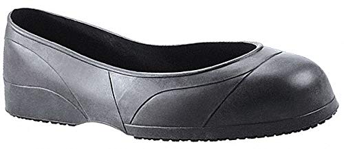 Shoes for Crews Crewguard Men's, Women's, Unisex Slip Resistant Work Overshoes, Black, L, Men's 10.5-12.5 / Women's 12.5-14.5
