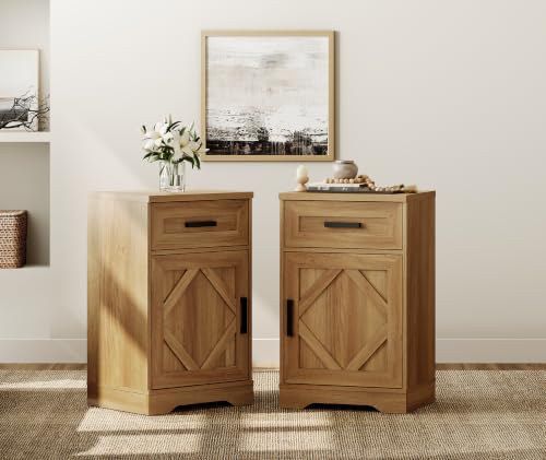Image of WAMPAT 32-inch Tall Farmhouse End Table Set of 2