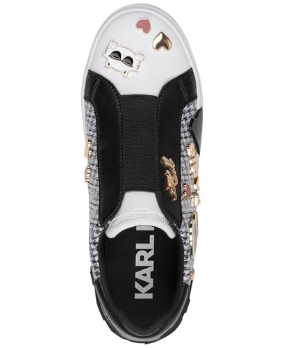 Image of Karl Lagerfeld Women's Mavise Slip on Sneaker with Pins