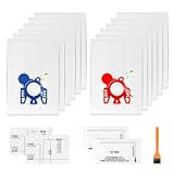 【Selbstverriegelnde automatische Dichtung】Einzigartiger selbstverriegelnder Auto-Seal-Kragen, Sobald der gesamte Staub und Schutt in den Staubsauger gesaugt wurde, sorgt der selbstverriegelnde Auto-Seal-Kragen dafür, dass diese Partikel nicht wieder in die Luft gelangen und der gesamte Staub im Beutel eingeschlossen wird. Er entfernt Partikel effektiver und hygienischer, ohne Leckagen - und verringert so die Belastung durch Schadstoffe.