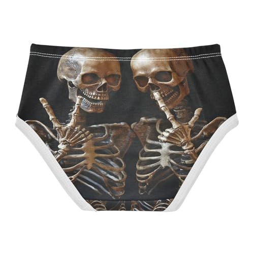 Funny Skeleton Victory Hand Toddler Girls's Underwear 2T 202b90552