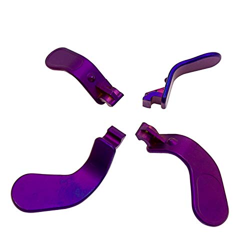 Image of Metal Paddles Trigger Buttons Replacement for Xbox One Elite Controller Series 2 (Purple)