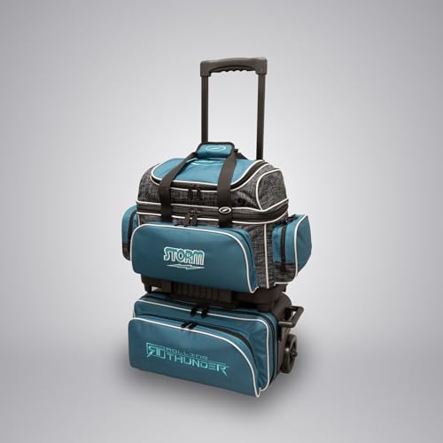 Storm 4 Ball Rolling Thunder Bowling Bag- Steel Blue/Black