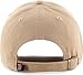 47 Brand MLB Khaki Primary Logo Clean Up Adjustable Strap Baseball Dad Hat Cap, Adult One Size Fits All - Boston Red Sox - Khaki