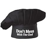 Funny Chef Hat - Don't Mess with The Chef - Adjustable Kitchen Cooking Hat for Men & Women