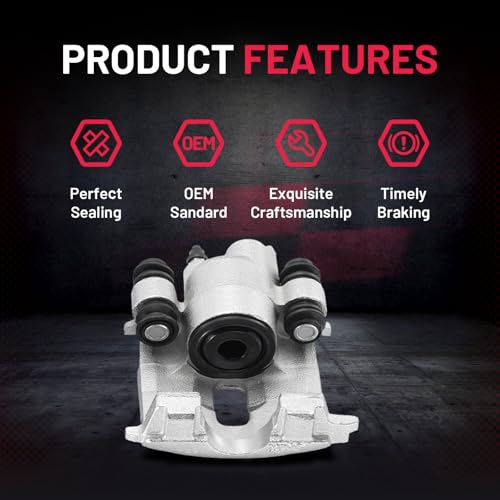 Image of BDFHYK 18-4373 18-4372 Rear Disc Brake Caliper Assembly for Chrysler 300M /Cirrus /Concorde /Dynasty /Imperial /Intrepid /LHS /New Yorker /Sebring, for Dodge Dynasty /Intrepid /Stratus 1991-2006 2pcs