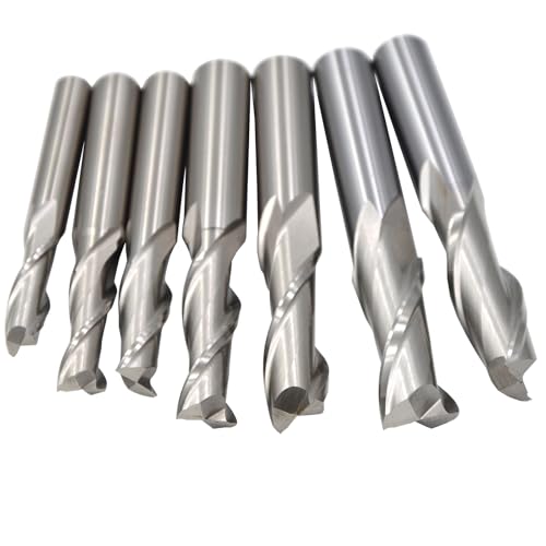 Image of 2Pcs 6mm 2Flutes 2Pcs HSS M2 Square Nose End Mill Flat Cutter CNC Slotting Cutting Profiling Router Bit for Steels Aluminum Copper Brass Bronze Cast Iron