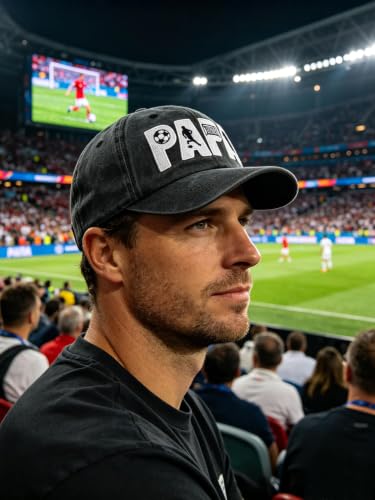 Image of Soccer Papa Hat, Adjustable Embroidered Soccer Dad Baseball Cap