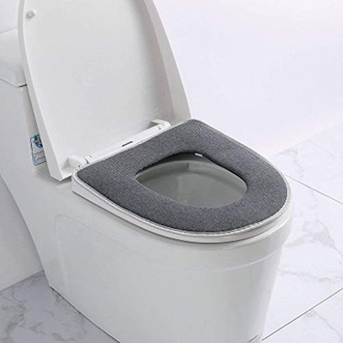 YLKCU U-förmiges elastisches Toilettensitzkissen, Haushalts-Toilettensitzkissen, waschbarer Toilettensitzbezug