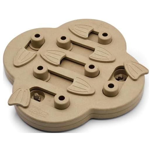 Outward Hound Nina Ottosson Dog Hide N' Slide Tan Interactive Treat Puzzle Dog Toy