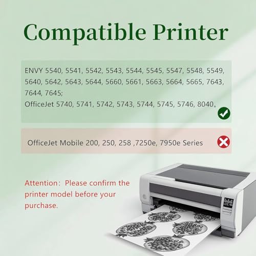 62XXL Ink Cartridges Black Compatible For Hp 62 Black Ink Cartridge High Yield For Hp Ink 62 Xl Fit For Envy 5540 7640 5640 5660 7644 7645 7643 Officejet 5740 8040 5745 (1Black) - 2