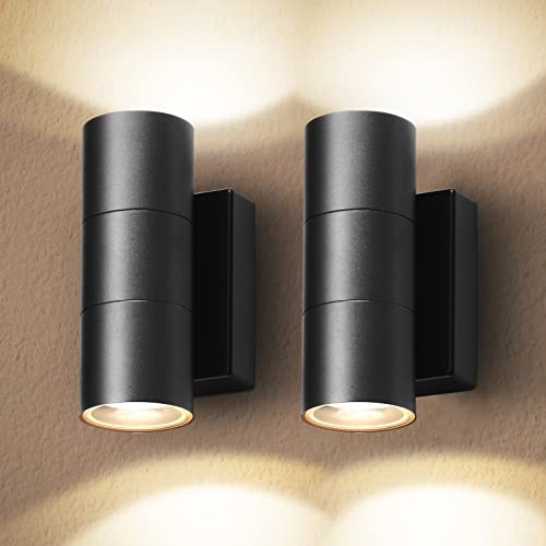 CELAVY LED Wandleuchte Wandlampe aussen 2 Stück, IP65 Modern Außenleuchte...