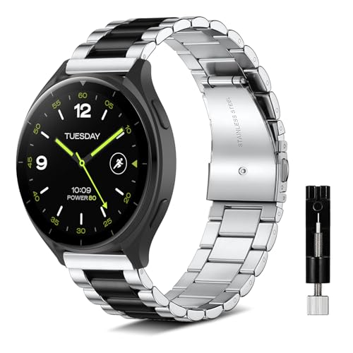 [NicMool] �o���h 22mm For Xiaomi Redmi Watch 5 Lite/Redmi 5 Active/Xiaomi Watch S4/S3�Ή� �����o���h �X�e�����X �����o���h �����x���g �ʋC �ϖ��Ր� �ϐH�� ���v�o���h ��