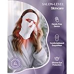 LED Light Therapy Mask Skin Care Mask,Cordless LED Face Mask face & neck Red & Infrared Lights Masks Wavelength,USB C Rechargeable for Home Use Working Travel Yoga (Sakura Pink） - Image 4