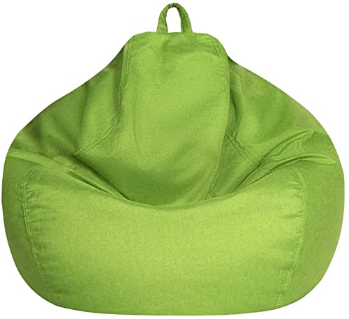 GangZhENgSd Bean Bag Chair Cover, Extra Large, Stuffed Animal Storage (No Filler) Washable Premium Soft Cotton Linen, Sturdy Zipper Beanbag Case, Sack Bean Bag for Adults, Kids, Teens