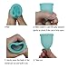 Croing 4pcs Menstrual Cup with 1 pc Sterilize Cup,Menstrual Cup Holder, Storing Period Cup(Blue and White)