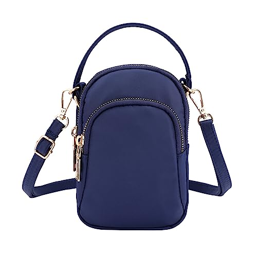 BOTCAM Bolso bandolera para mujer, bolso bandolera ligero, auriculares para teléfono móvil, bolso de gaming, azul, talla única