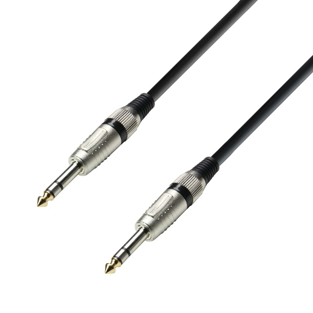 Adam Hall 3 Star Series 6m 6.3mm Jack Stereo to 6.3mm Jack Stereo Audio Cable