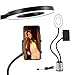 Tofficu with Arms Phone Holder for Live Streaming Makeup Photography Dimmable Led with Light Colors Brightness Levels