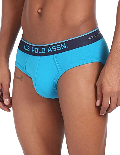 Image of U.S. Polo Assn. Mens Cotton Coolmax Solid I706 Briefs - Pack of 1