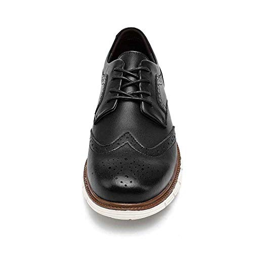 UPIShi Men's Hybrid Brogue Oxford Leather Lace-up Wingtip Dress Shoes2