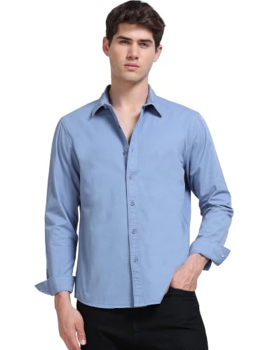 Image of StitchX Men's Full Sleeve Core Essentials Twill Over-Dyed Shirt XS-2XL