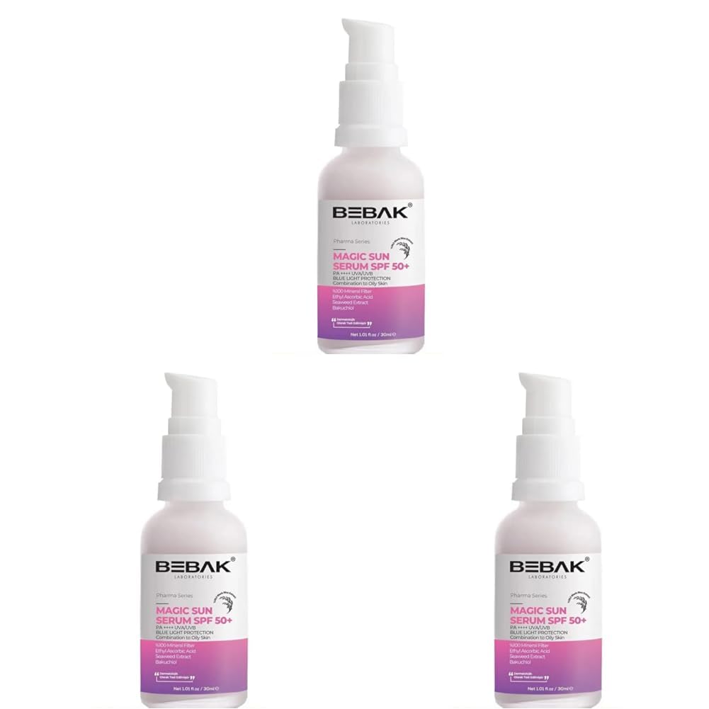 Bebak Pharma Magic Güneş Serumu Spf 50 + Pa ++++ 30 Ml (3 paketi)