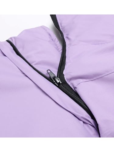 Image of Keevoom Girl's Waterproof Ski Jacket Fleece Snow Coat Windproof Warm Winter Snowboarding Jacket with Removable Hood