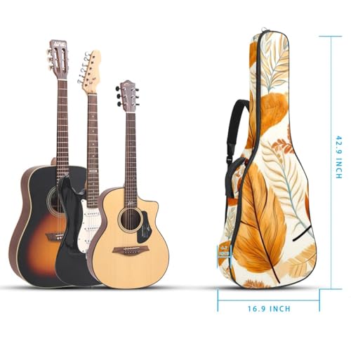 JRHEJTFZ Housse pour guitare acoustique de 1,9 cm d’épaisseur – Imperméable – Durable et élégant – Feuilles de Thanksgiving, Multicolore., 42.9×16.9×4.7 in, Motif imprimé tendance - Les Beatles, Paul McCartney, John Lennon, RIngo Starr, George Harrison JRHEJTFZ Housse pour guitare acoustique de 1,9 cm d'épaisseur - Imperméable - Durable et élégant - Feuilles de Thanksgiving, Multicolore., 42.9x16.9x4.7 in, Motif imprimé tendance – Image 6