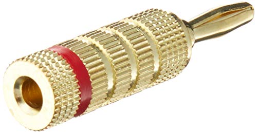 Conector banana cerrado Monoprice tornillo terminal altavoz receptor audio estereo pasivo 3