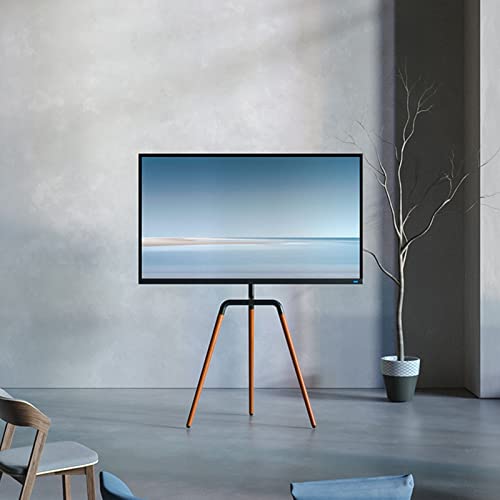 Support TV trépied pivotant pour regarder la télévision depuis le salon