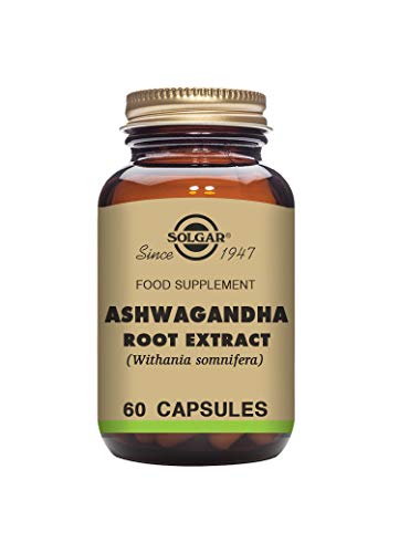 Solgar Ashwagandha Root Extract - Classified as an Adaptogen, Herbal Supplements - Ayurvedic Medicine - Vegan - 60 Vegetable Capsules