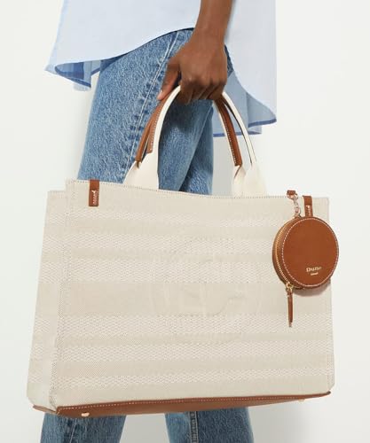Dune DELTRA Large Stripr Canvas Tote miniatura 2