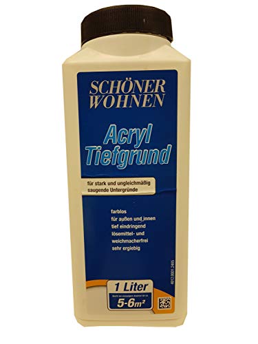 Schöner Wohnen Acryl Tiefgrund für Innen & Außen Farblos1 Liter