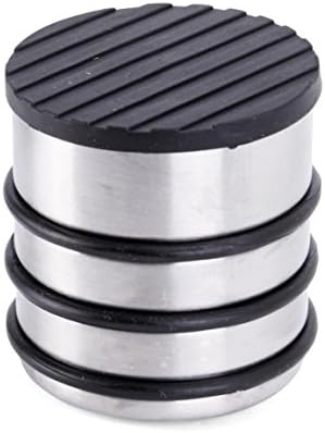 Oxid7® Stoper do drzwi ze stali nierdzewnej o wysokości ok. 8,5 x 8 cm (szer. x wys.)  bufor drzwiowy ok. 1,2 kg do ciężkich drzwi  stoper do drzwi ze stali nierdzewnej  1 szt
