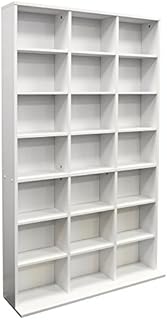 WATSONS PIGEON HOLE - 588 CD / 378 DVD Blu-ray Media Storage Unit - White