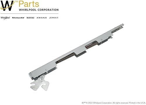 Miniatura 2 de Whirlpool WP8053807 Bisagra de puerta de horno de gama OEM, plata