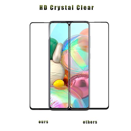 Giiyoon-3 Pack Screen Protector For Samsung Galaxy A71 Tempered Glass [Hd Full Coverage] [Easy Installation] [Round Edge] [Scratch Resistant] [9H Hardness] [Bubble Free] Protective Film #TOP5