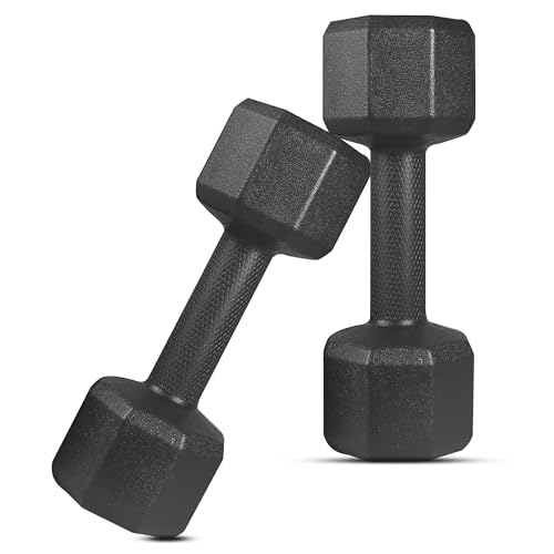 Slovic Dumbbell Set [1 Kg Each] | Home Gym Dumbbells for Daily Workout | Quality Fitness Equipment for Strength Training | Non-Slip Coated Handle | Perfect for Women & Men