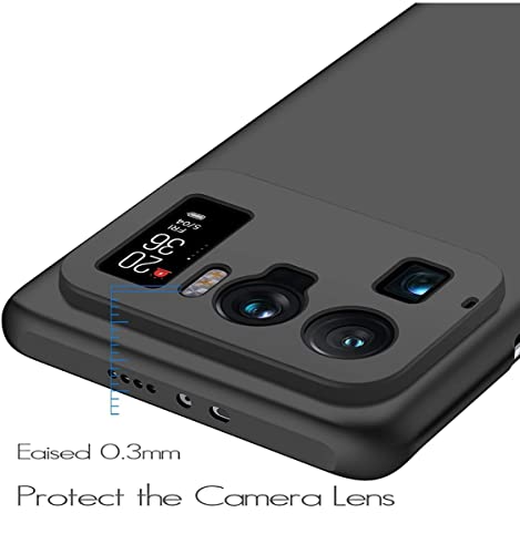 Image of Mobile Back Cover Case for Xiaomi Mi 11 Ultra (Silicone Case|CameraProtection|Black SC1510)