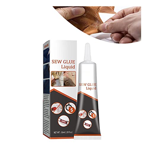 50Ml Cloth Repair Sew Glue, 2023 New Instant Permanent Washable Clothing Fabric Adhesive Glue, Quick Dry Multi Liquid Bonding Stitch Tear Mender Fabric Glue Suit For All Fabrics, Leather, Shoes. #TOP4