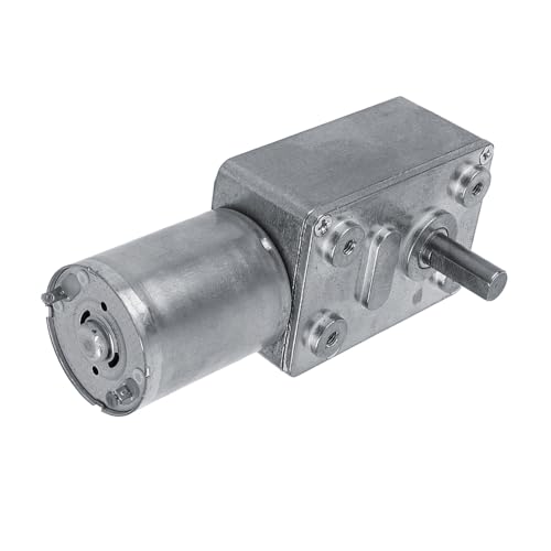 DC 12 V Schneckengetriebemotor, Vertikaler Wellenausgang, 5 U/min, 6 U/min, 20 U/min, 40 U/min, 62 U/min, Keine Selbsthemmung, Weitreichend Angepasste Einbaugrößen für Türöffner