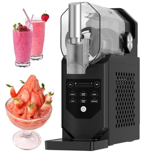 MáQuina De Granizado Comercial 240w, MáQuina Para Hacer Granizados De Encimera Con Capacidad De 1,8l/Control TáCtil/Asa, Para Supermercados, CafeteríAs, Bares Y Restaurantes.,Black