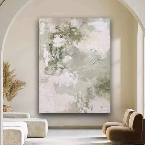 Toile abstraite bleu et or de qualité supérieure avec châssis bois 70x100cm