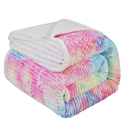 LBRO2M Sherpa Fleece Bed Blanket Super Soft Plush Warm Throw Queen 90"X90"